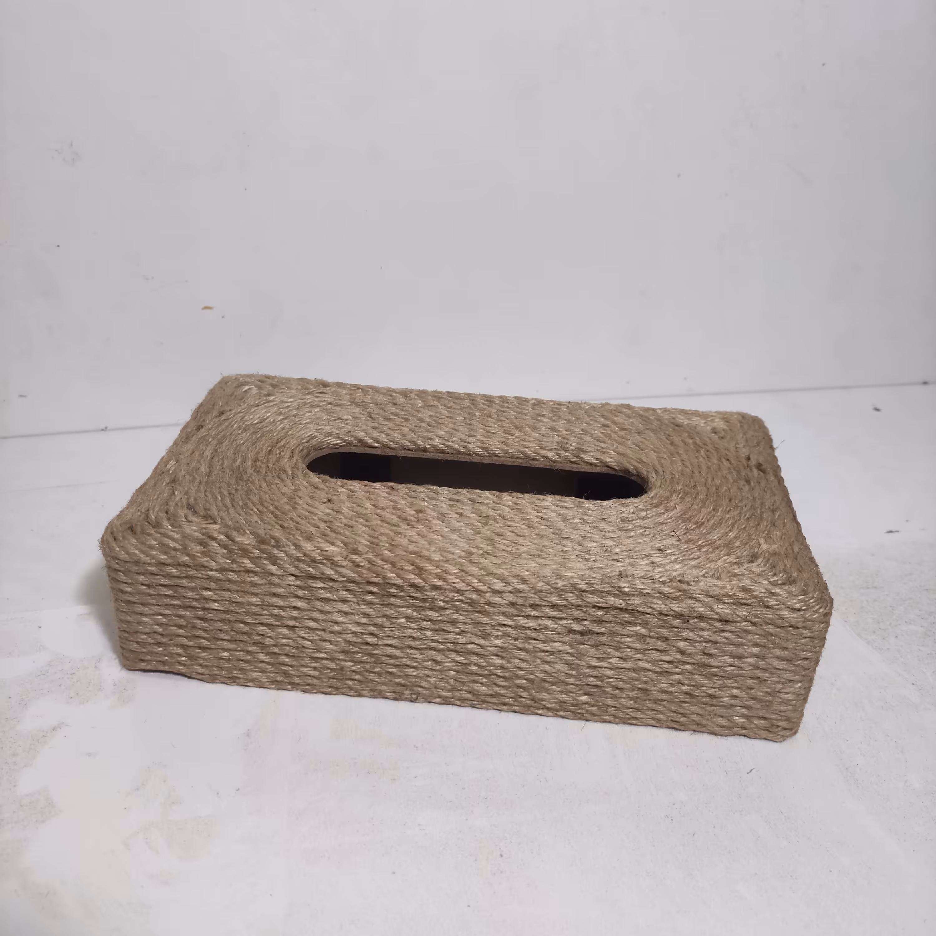 جعبه دستمال کاغذی کنفی کوچک 