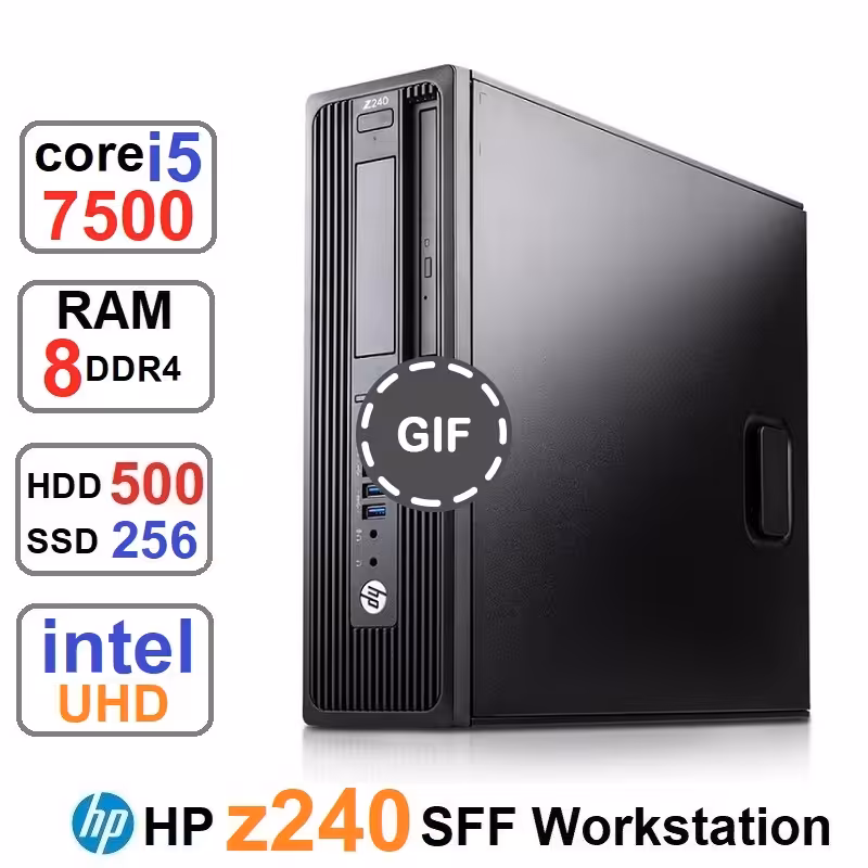 مینی کیس HP Z240 WorkStation Core i5 7500وSSD256