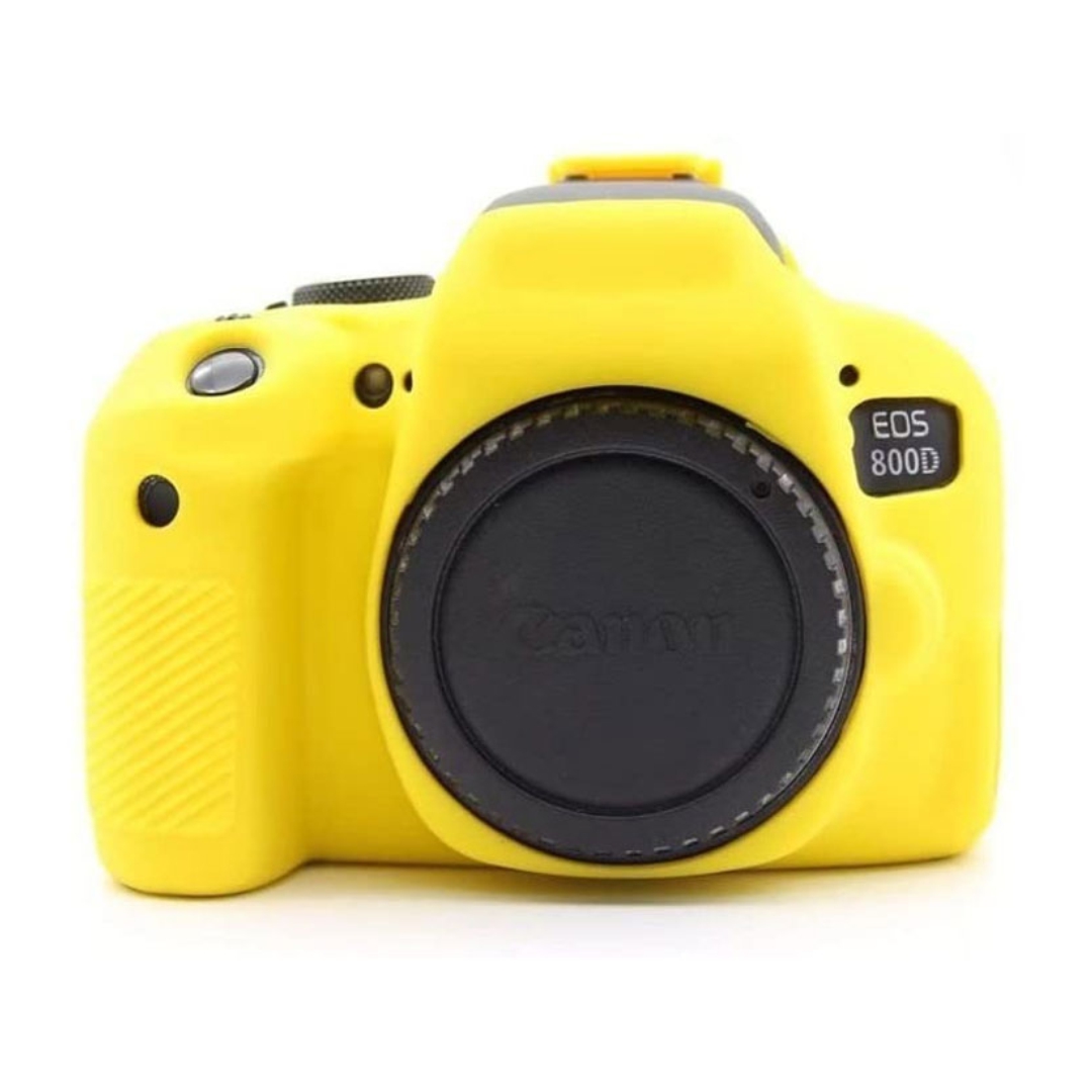کاور دوربین ژله ای زرد مشابه اصلی Canon 800D cover