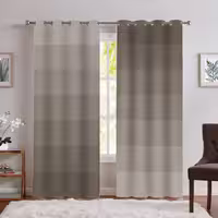 پرده مدل ساده و شیک رنگ خاکی  SA-4923