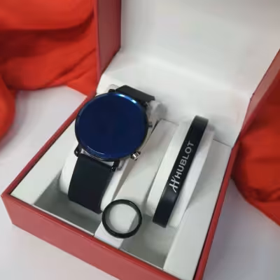 ساعت مچی ال ای دی بند فلزی led watch