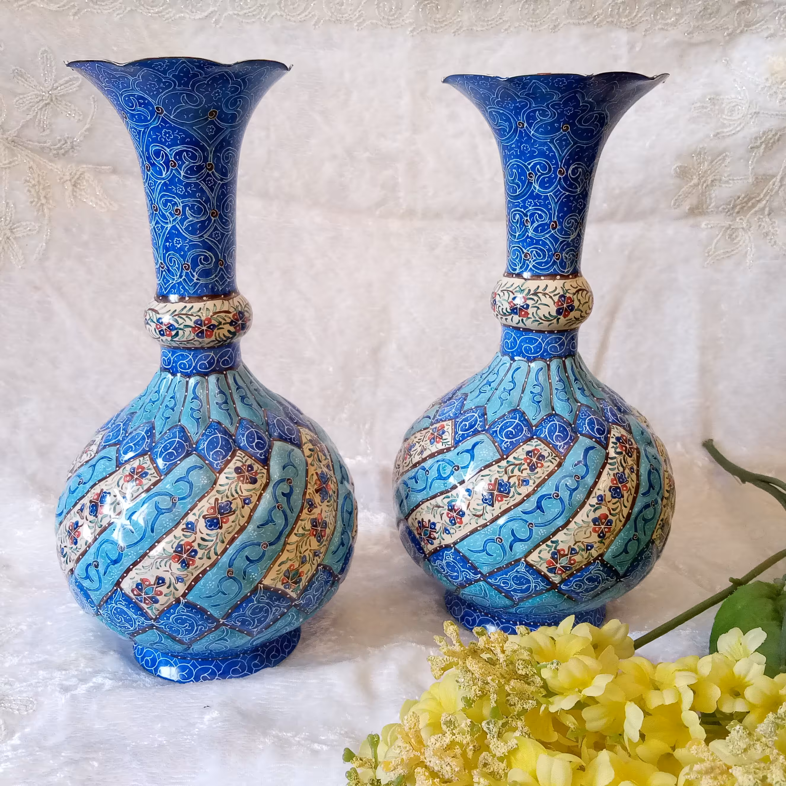 گلدان25سانتی شکمی جفت