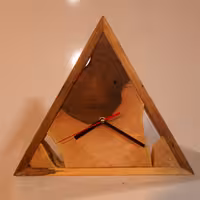 ساعت چوب طبیعی گردو