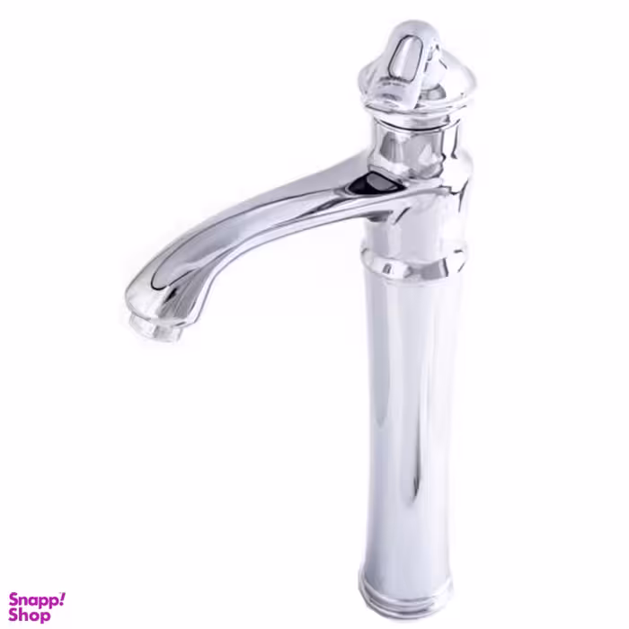 شیر روشویی پایه بلند کروم کد 1001