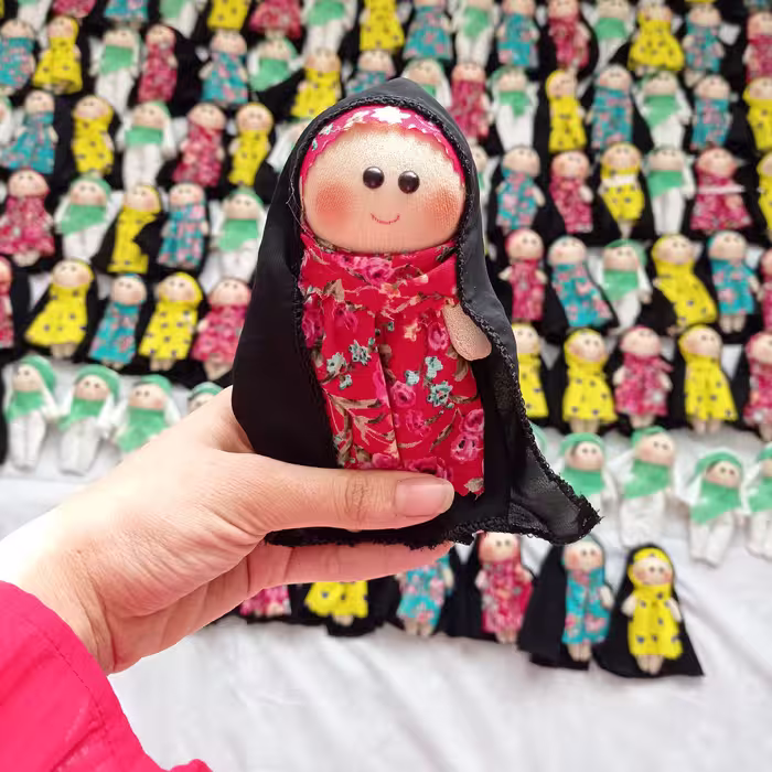 عروسک محجبه 14سانتی