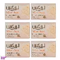 صابون یاس و روغن بادام لوکس مدل Velvet Touch وزن ۹۰ گرم بسته 6 عددی