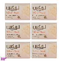 صابون یاس و روغن بادام لوکس مدل Velvet Touch وزن ۹۰ گرم بسته 6 عددی
