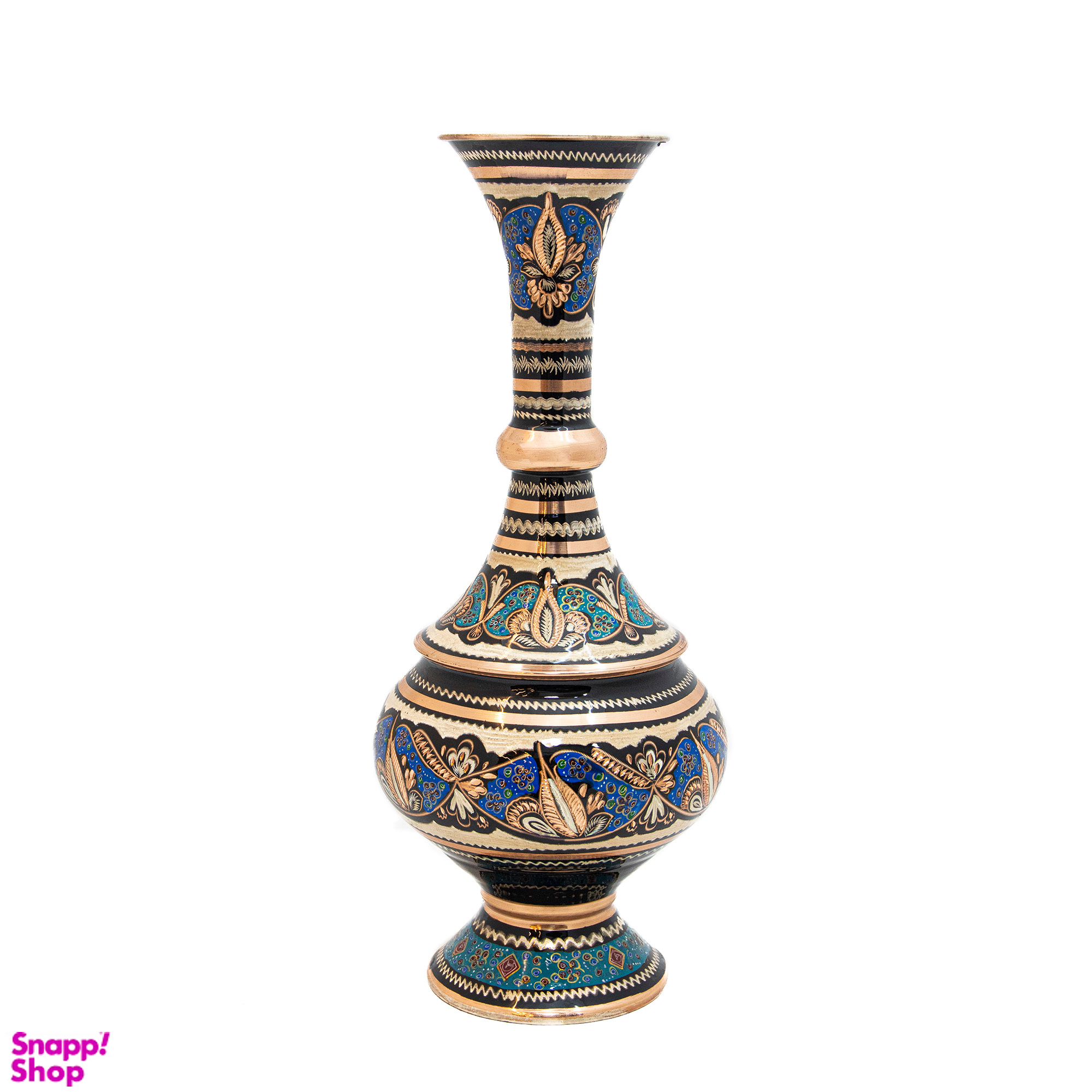 گلدان الماس تراش تذهیب و نقاشی مینیاتوری کد 7215