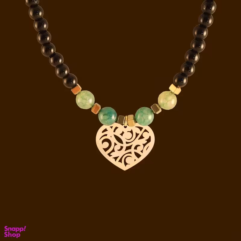 گردنبند طلا 18 عیار زنانه سانا گالری مدل قلب کد D10344