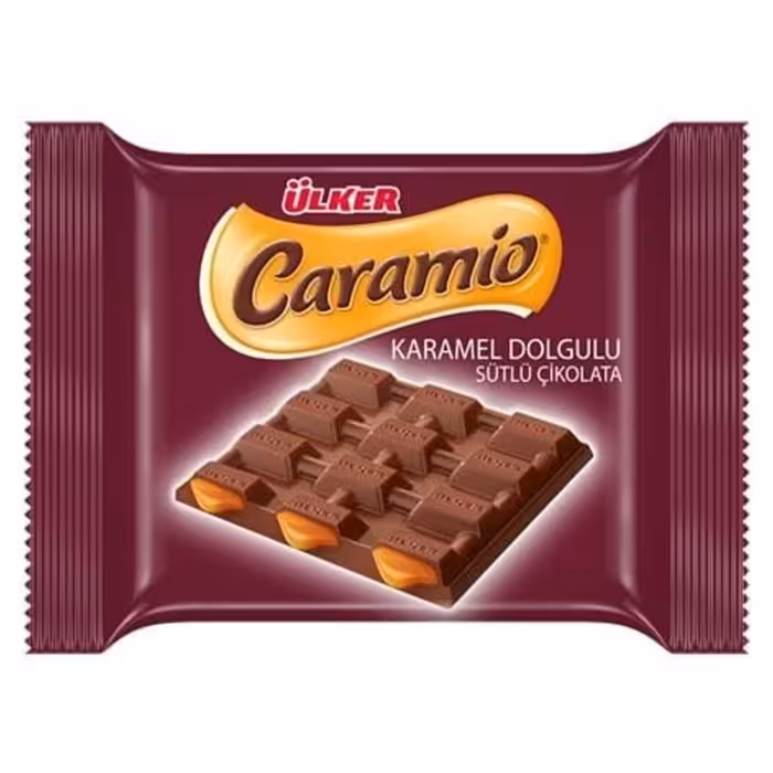 شکلات کارامیو کاراملی مربع 55 گرم  محصول ترکیه شکلاتیک