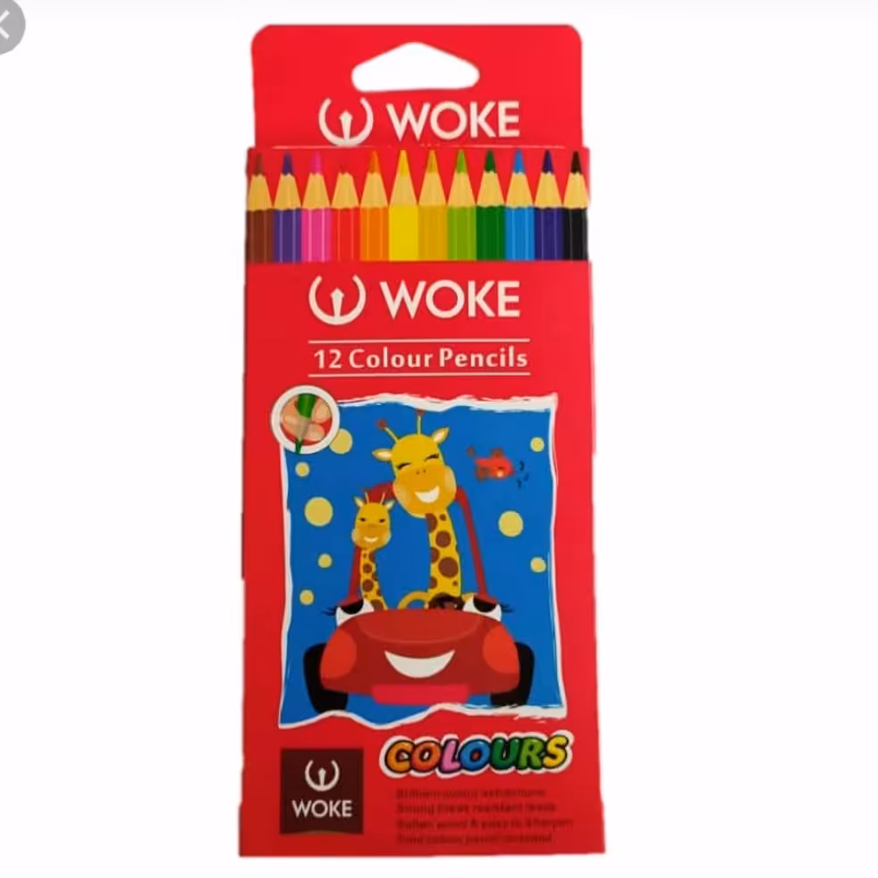 مدادرنگی 12 رنگ وک Woke - مداد رنگی وک