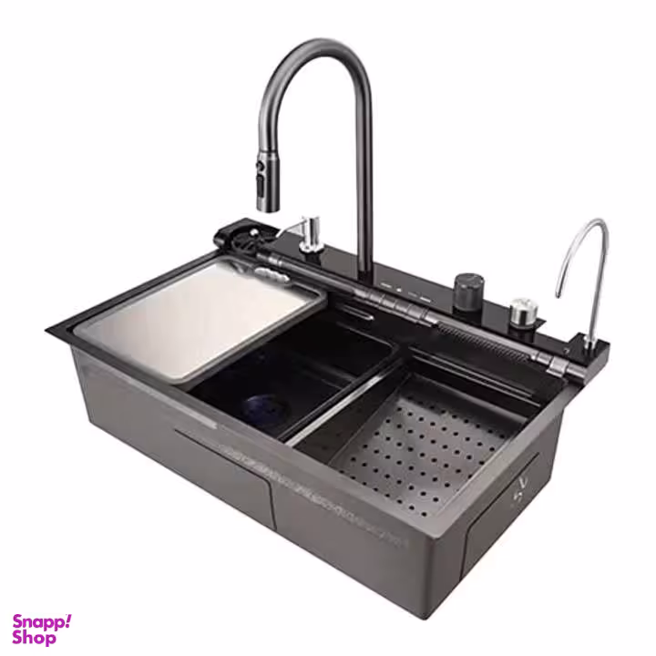سینک ظرفشویی توکار استیل مدل پیانویی 7 کلید