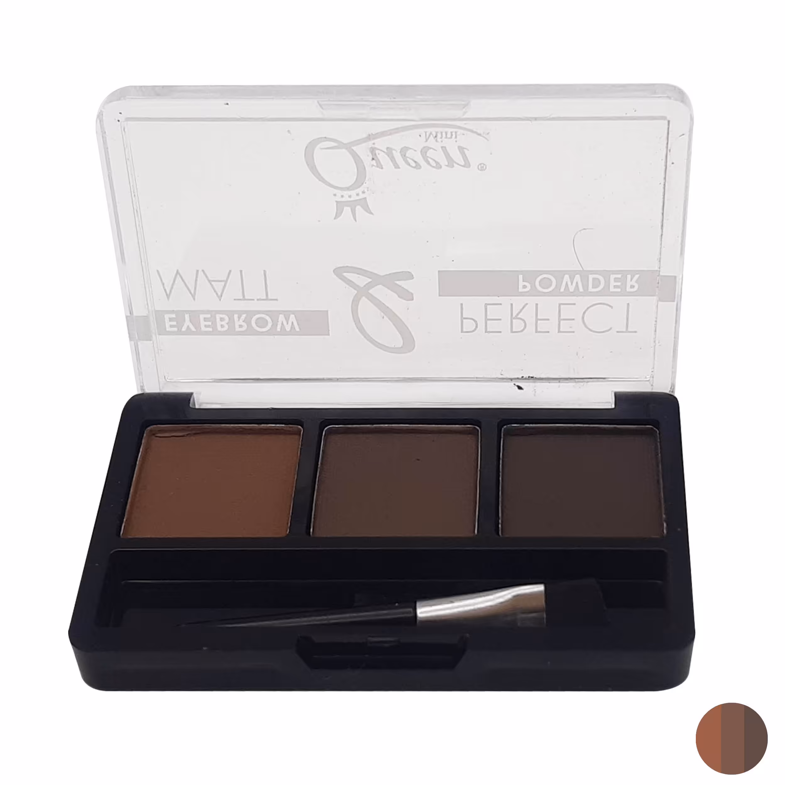   سایه ابرو کوئین شماره 3   پیگمنت بالا  بسیار سبک  ماندگاری قوی در 3 رنگ فوق العاده مناسب استفاده روزانه