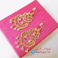 گوشواره ژوپینگ آویز بلند طرح طلا سنتی طلایی Xuping درشت هدیه کادو