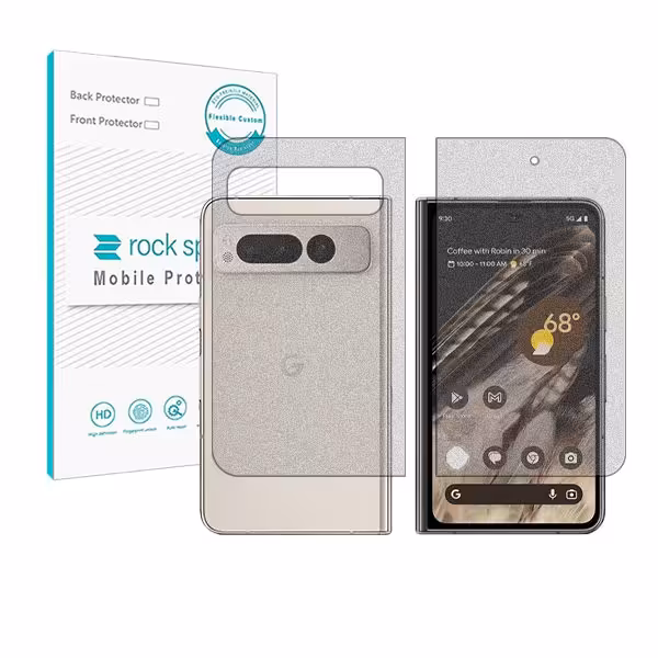گلس صفحه نمایش و پشت گوشی گوگل Pixel Fold مدل نانو هیدروژل گیمینگ برند راک اسپیس کدss