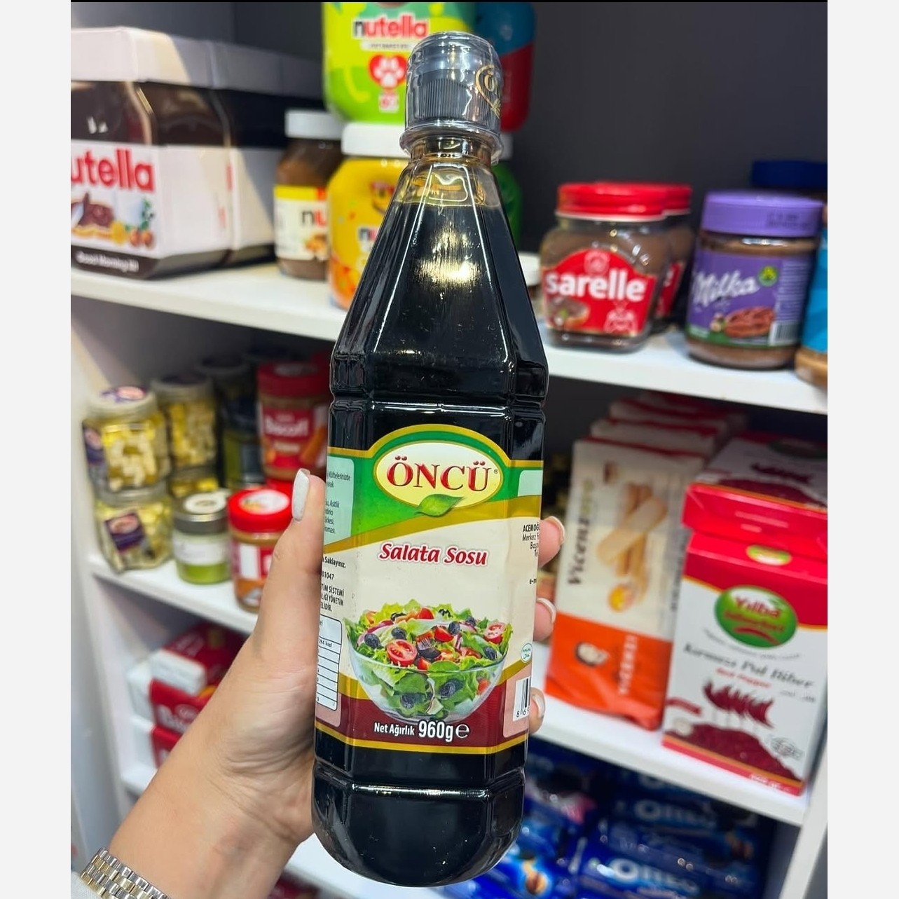 سس سالاد انار اونجو Nar aromali sos وزن 960 گرم سس ترکیه شکلاتیک