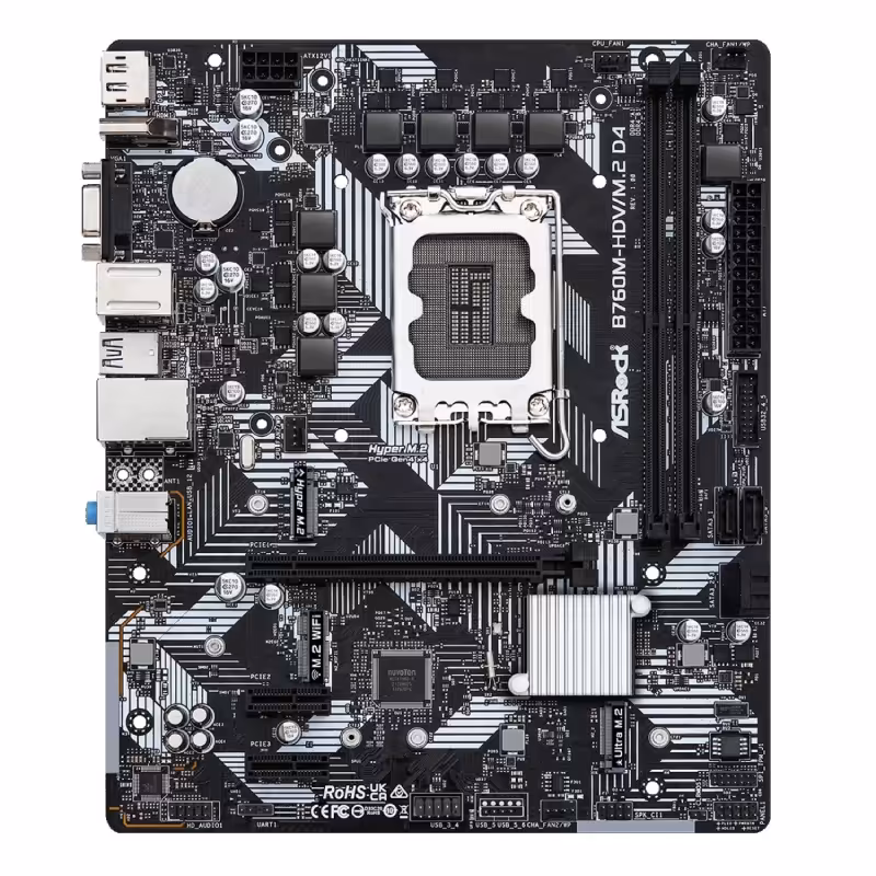 خرید و قیمت مادربرد ازراک مدلAsrock B760M-HDV/M.2 DDR4