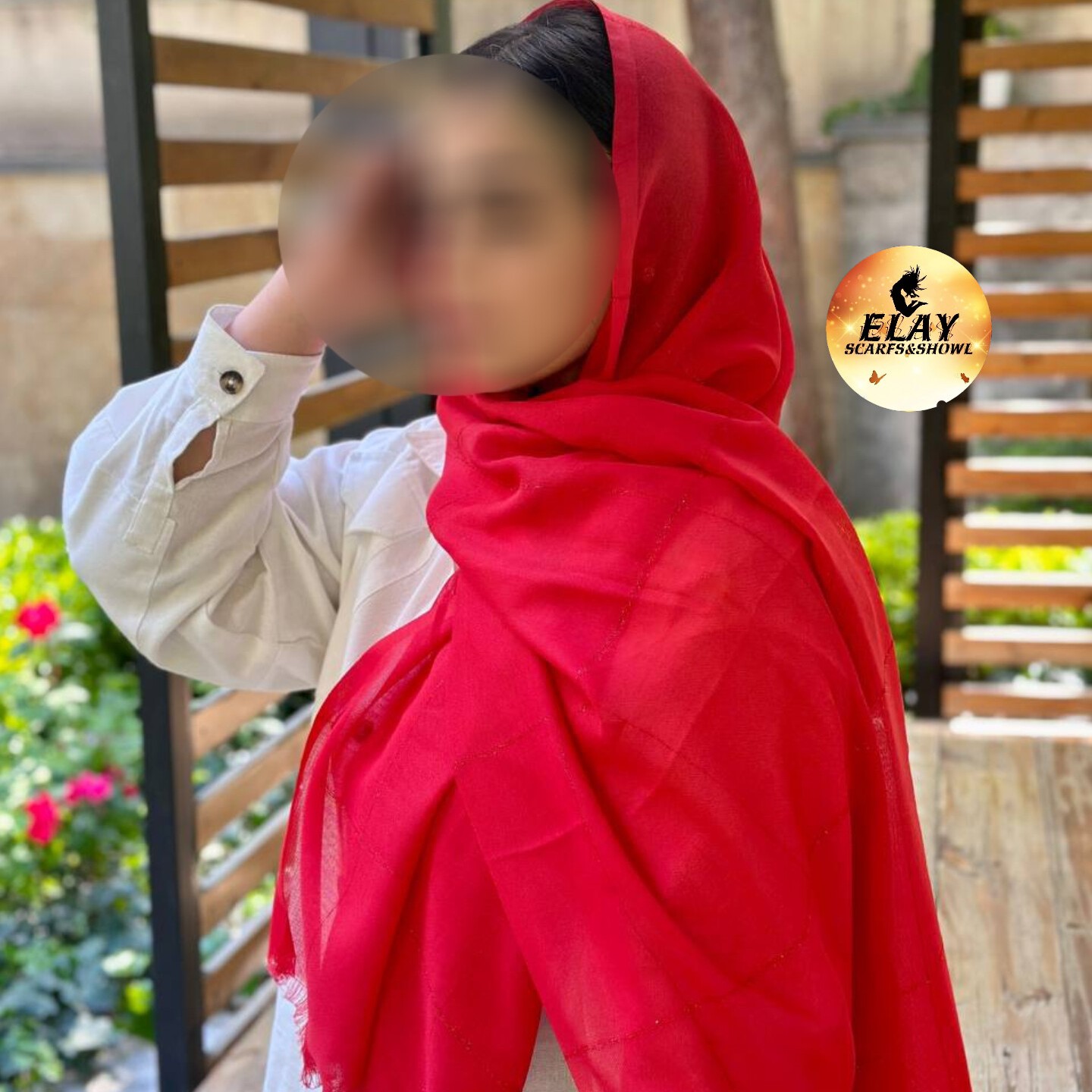 شال تک رنگ لمه دار کیفیت عالی و درجه یک دارای رنگبندی
