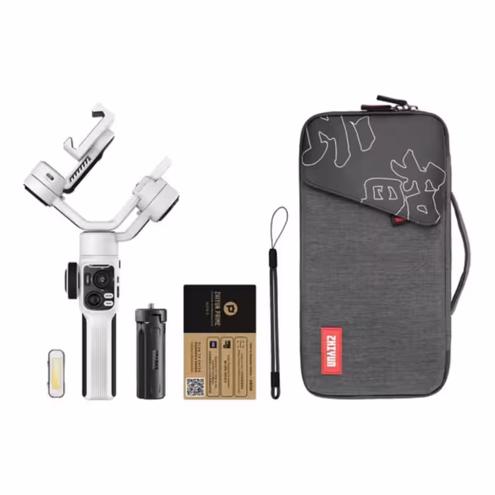 گیمبال موبایل ژیون تک پک کمبو Zhiyun-Tech SMOOTH 5S Combo (White)