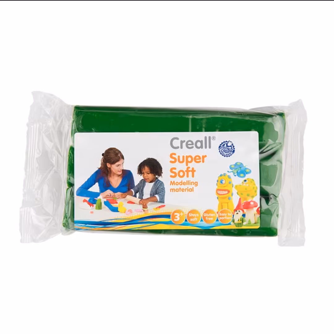 خمیر بازی فوق نرم 500 گرمی سبز کریل

