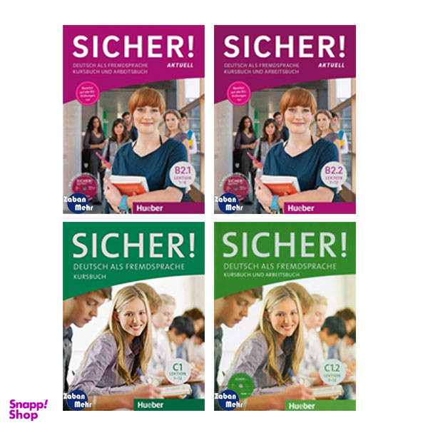 کتاب Sicher B21_B22_C1_C2 اثر جمعی از نویسندگان انتشارات زبان مهر 4 جلدی
