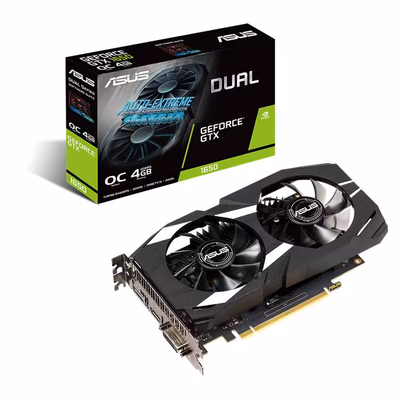 خرید کارت گرافیک ایسوس GeForce GTX 1650 OC Dual 4GB