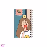 دفترچه یادداشت بامبیلیپ 60 برگ مدل to do list طرح دختر جوجه به سر کد 0473590