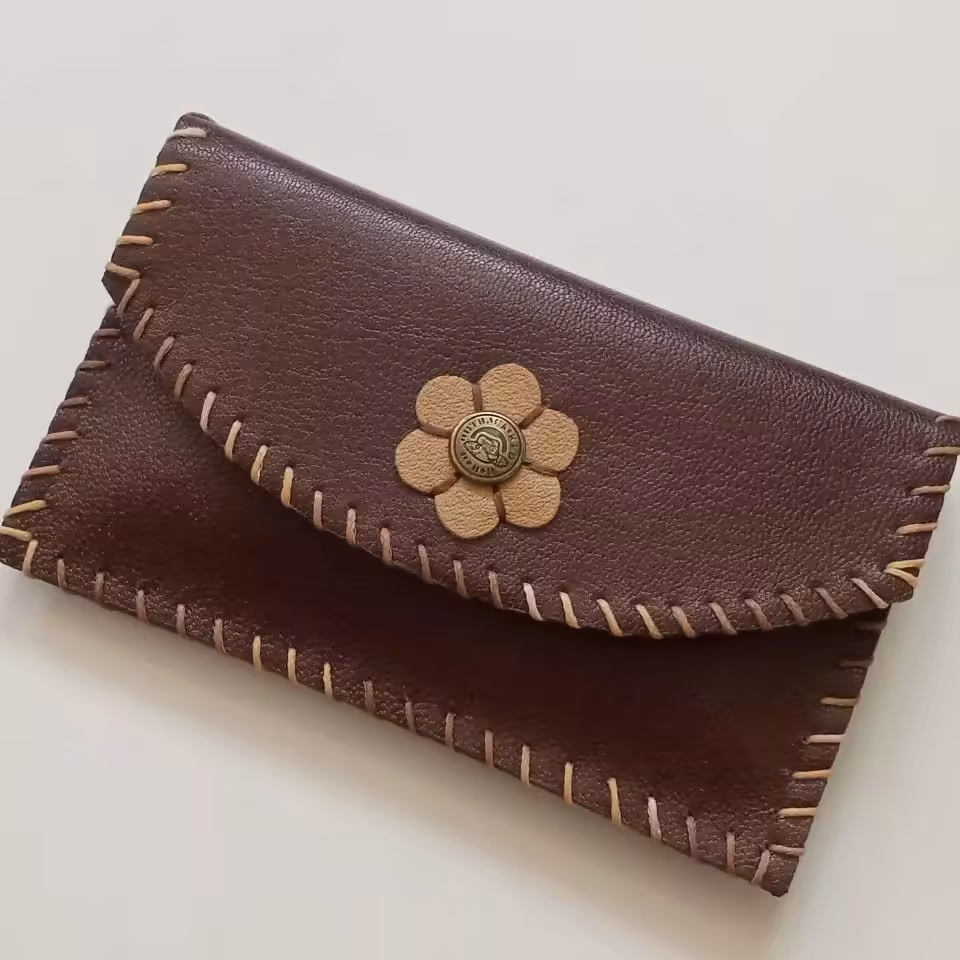 کیف دستمال کاغذی _کیف جادستمالی چرم طبیعی دست دوز