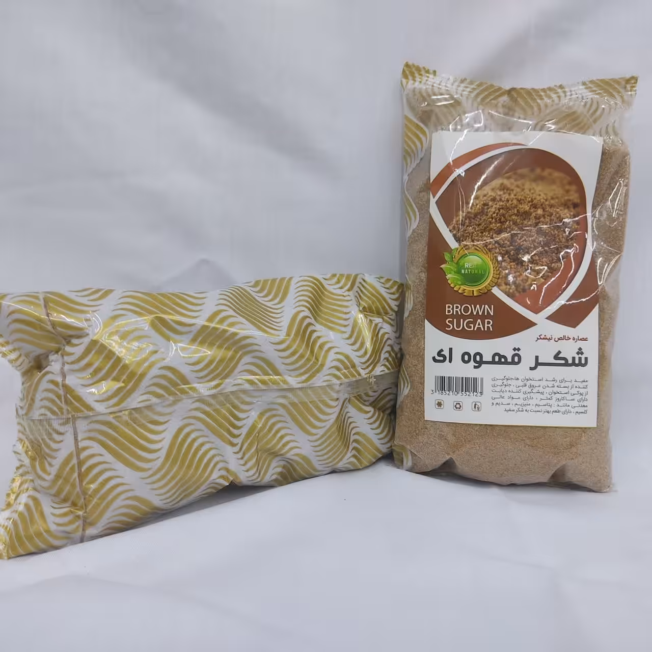 شکر قهوه ای 800 گرمی.شکر قهوه ای نیشکر اصل.شکر قهوه ای نیشکر شهدانه.شکر قهوه ای بسته بندی 