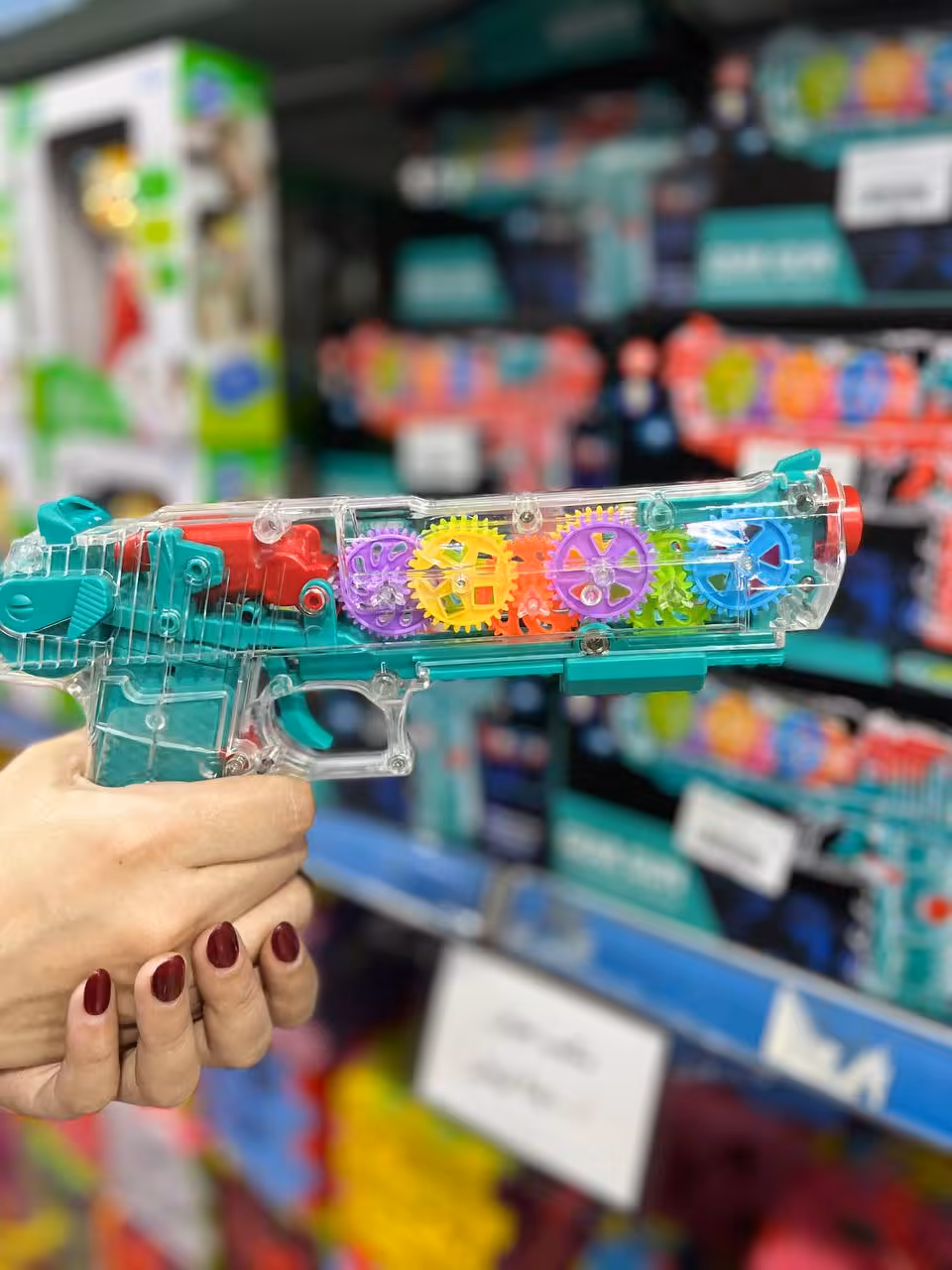 اسباب بازی موزیکال تفنگ چرخ دنده ای