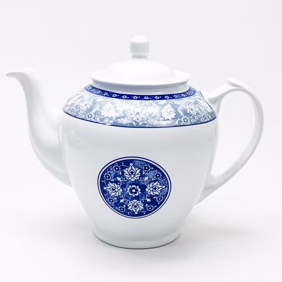  قوری چینی زرین هیئتی طرح اصفهان درجه یک 