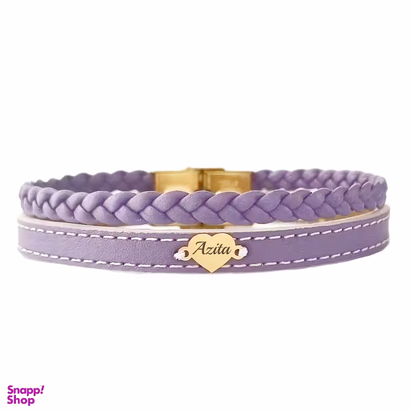 دستبند طلا 18 عیار زنانه لیردا مدل اسم آزیتا 835