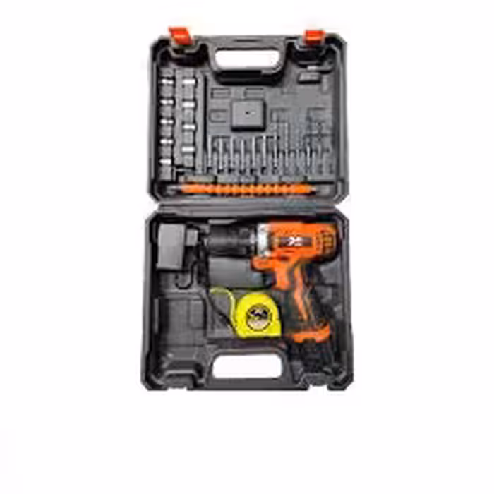 کیت دریل شارژی 2سرعته 2 باطری (25پارچه)12ولت 1/5آمپر بیست مدل DC