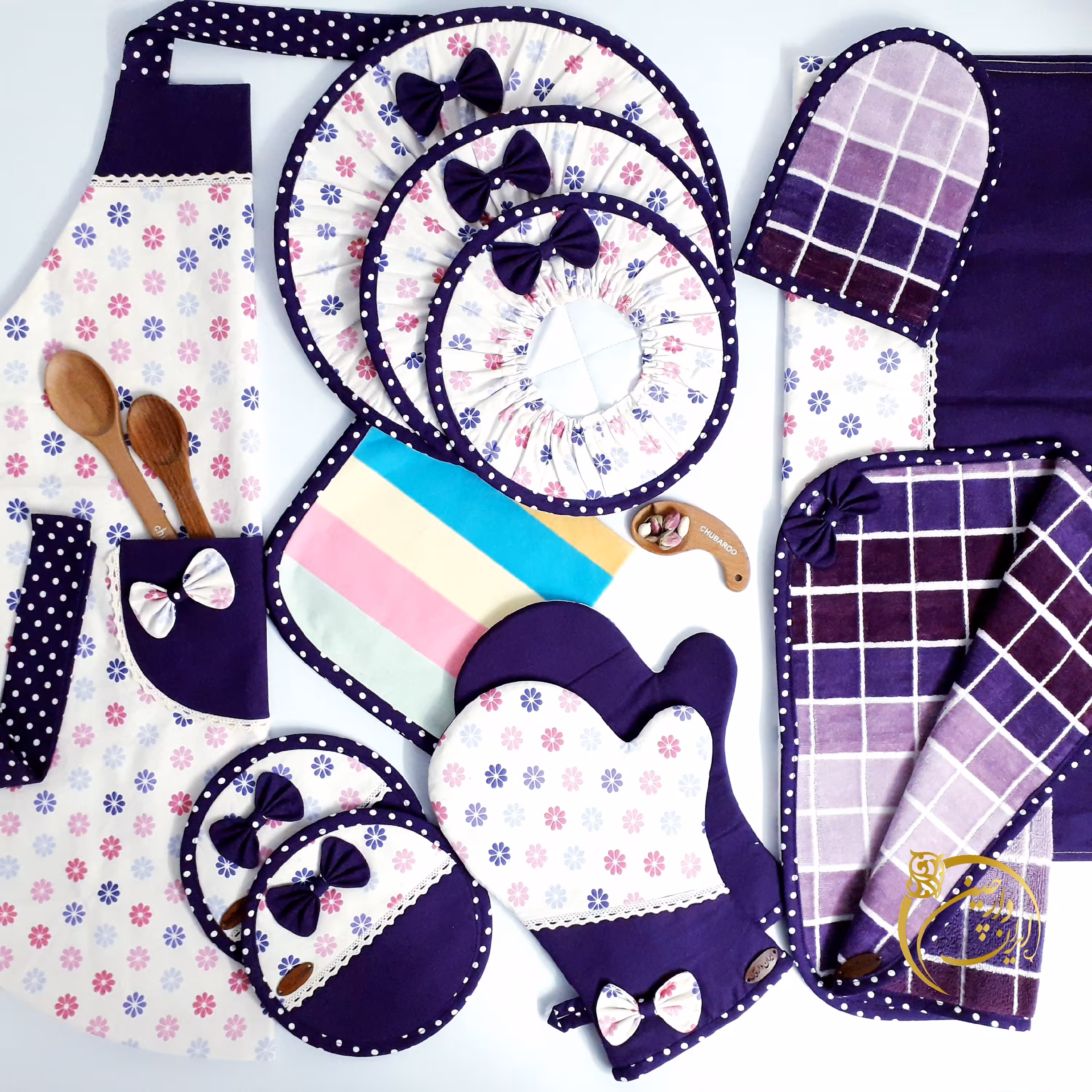 سرویس پارچه ای آشپزخانه 12تکه کد 106