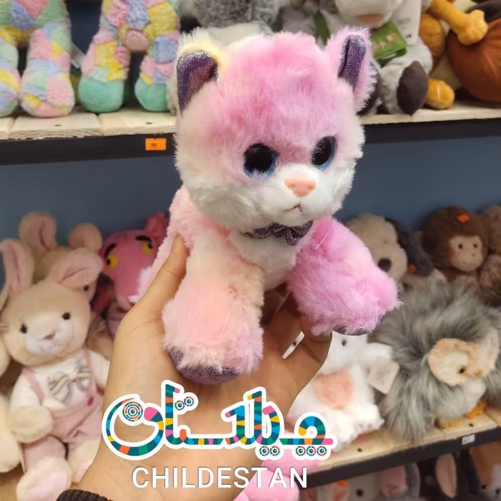 عروسک پولیشی گربه رنگین کمانی کف پا شنی