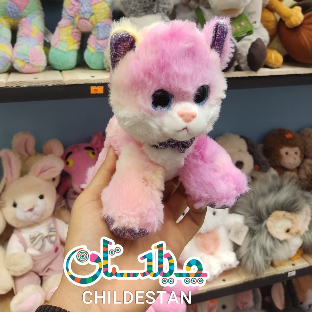 عروسک پولیشی گربه رنگین کمانی کف پا شنی