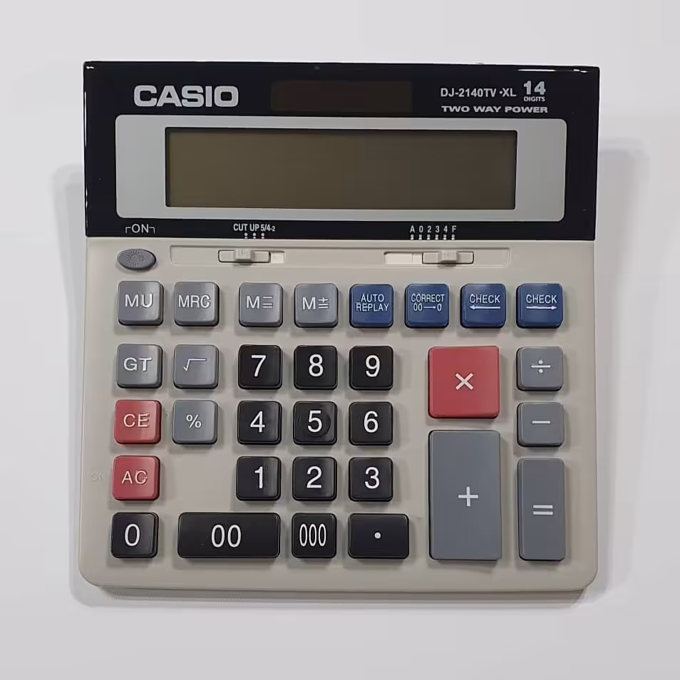 ماشین حساب کاسیو مدل DR-2130TW