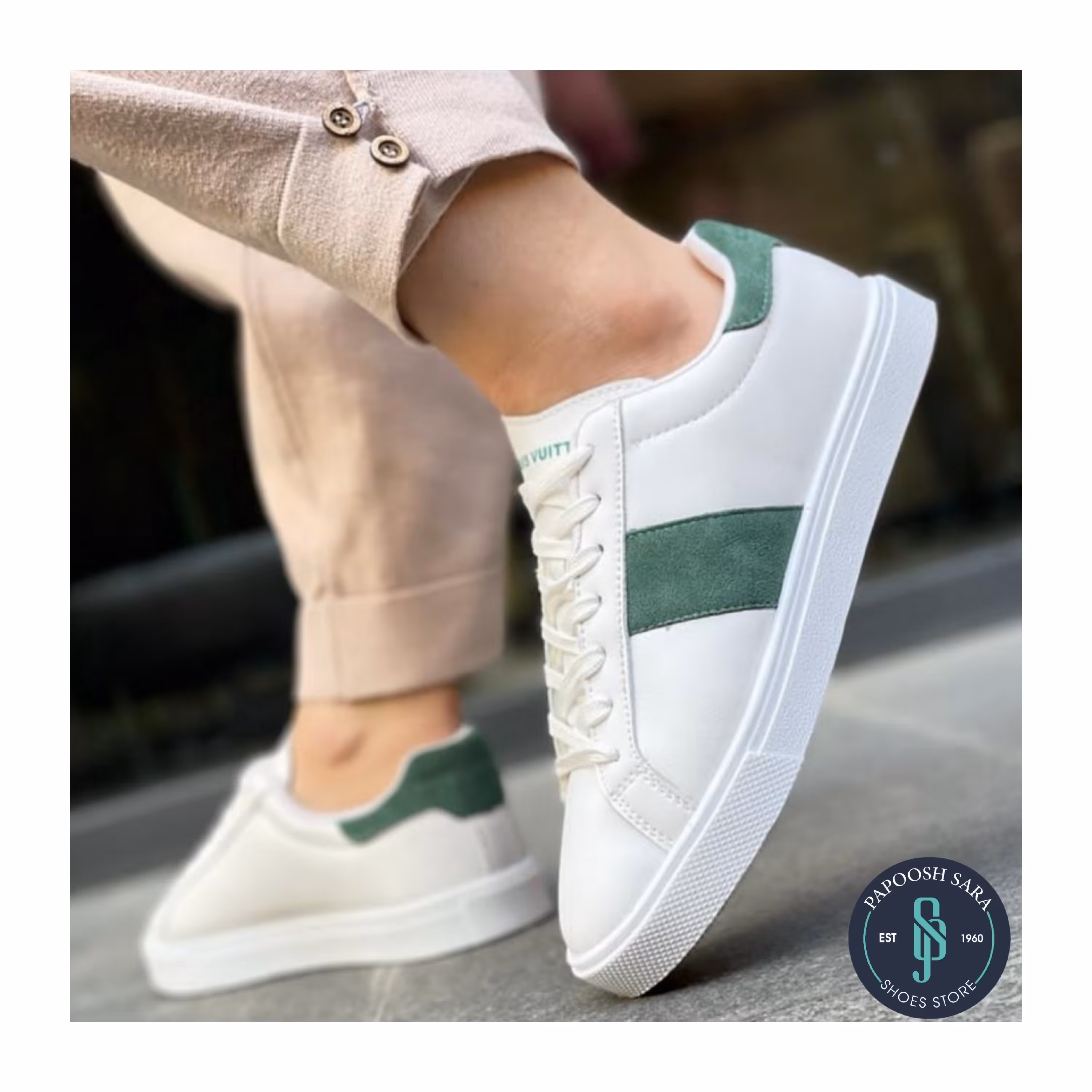 ونس سفید کیفیت عالی ست زنانه مردانه سبک خوش پا