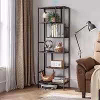 استند ایستاده کتابخانه شلف چوب فلز 