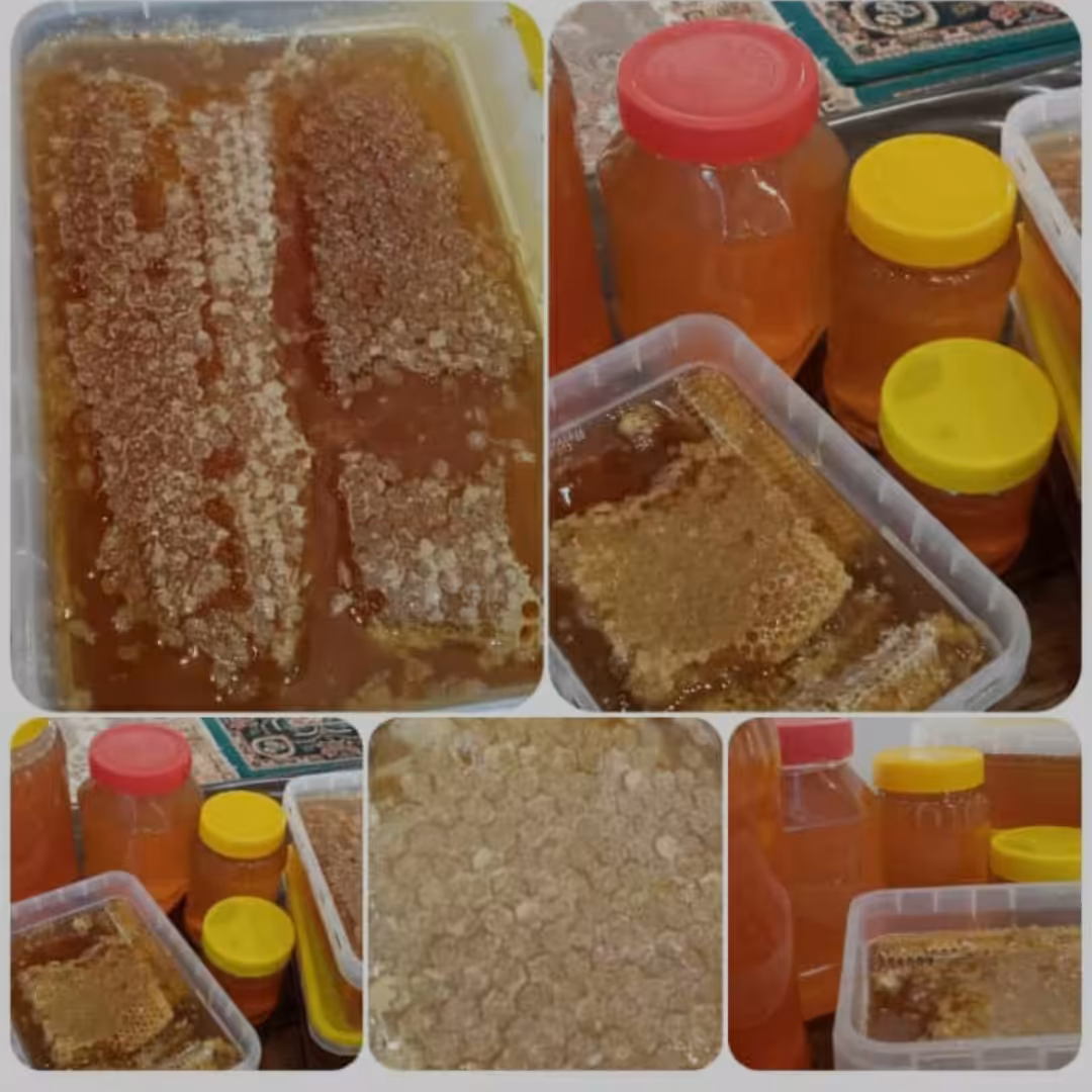 عسل طبیعی بدون موم وباموم کاملا اورگانیک