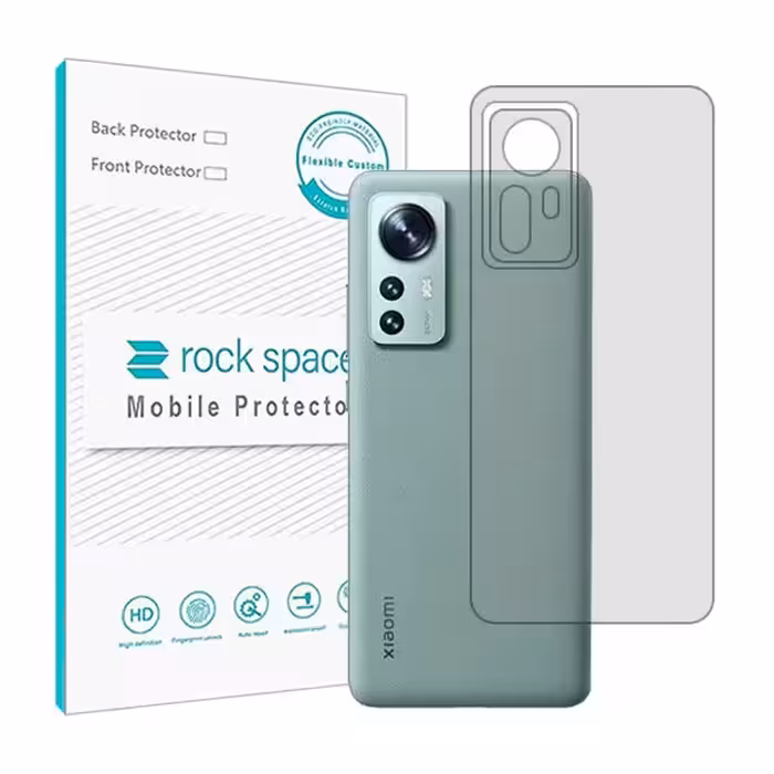 گلس محافظ پشت گوشی شیائومی 12 Pro مدل نانو هیدروژل شفاف برند راک اسپیس کد18806S