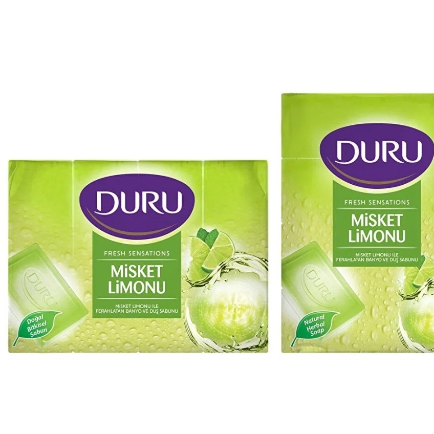 صابون حمام DURU مدل لیمویی اورجینال ترکیه پک 4تایی ارسال از مرز بازرگان