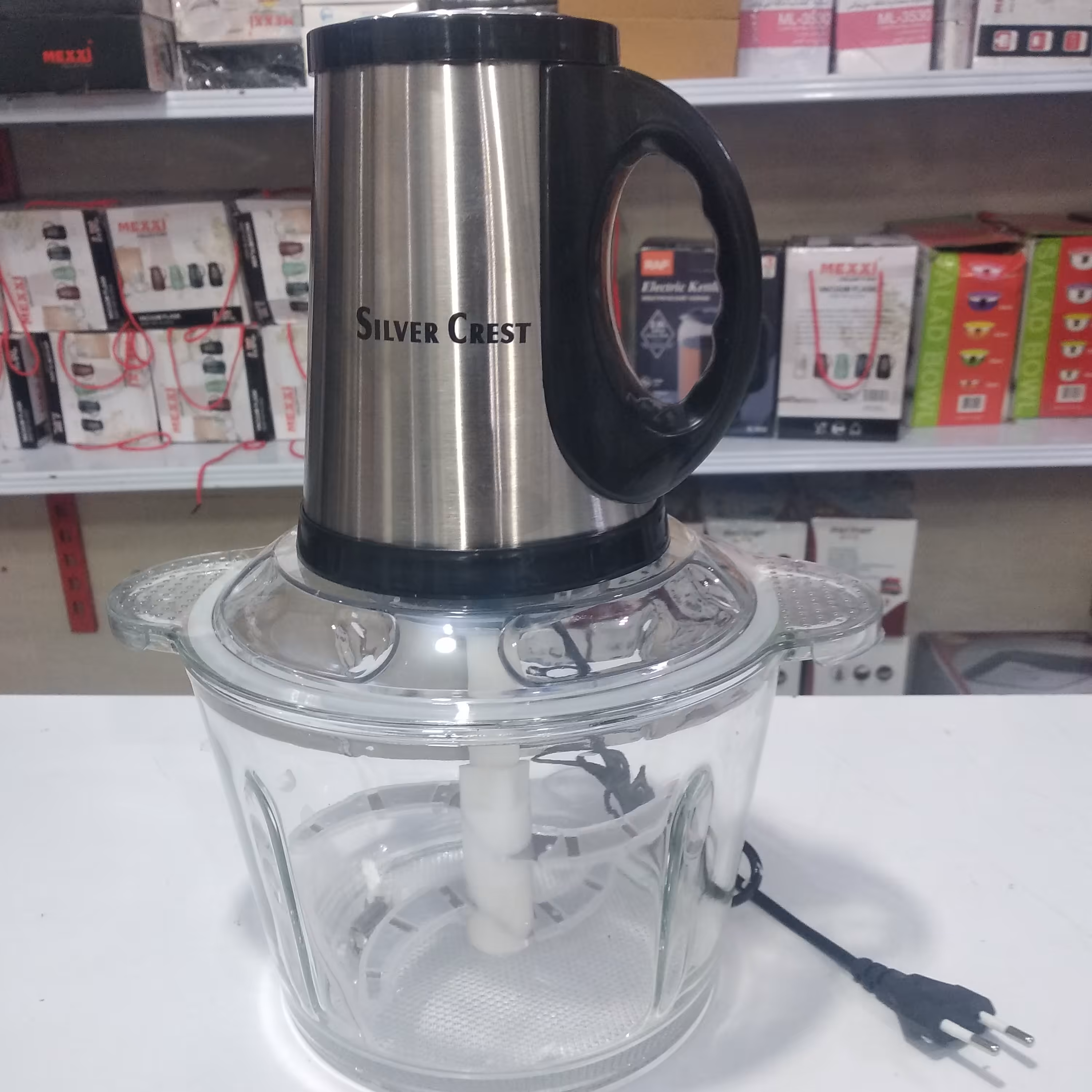 خردکن 3 لیتری شیشه پیرکس 800 وات 4 تیغه سیلور کرست با ارسال رایگان