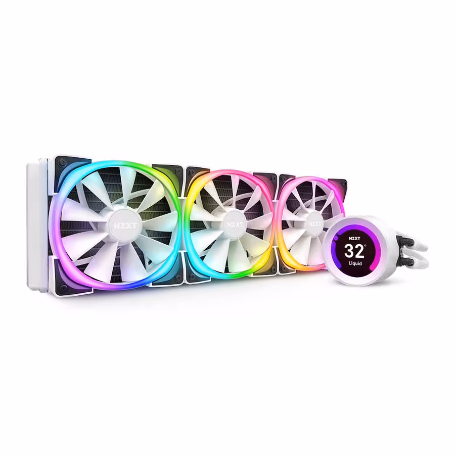 قیمت و خرید خنک کننده مایع پردازنده ان زی ایکس تی مدل Kraken Z73 RGB AIO 360 White | یاس ارتباط