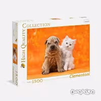 پازل 1500 قطعه حیوانات خانگی بامزه کلمنتونی


