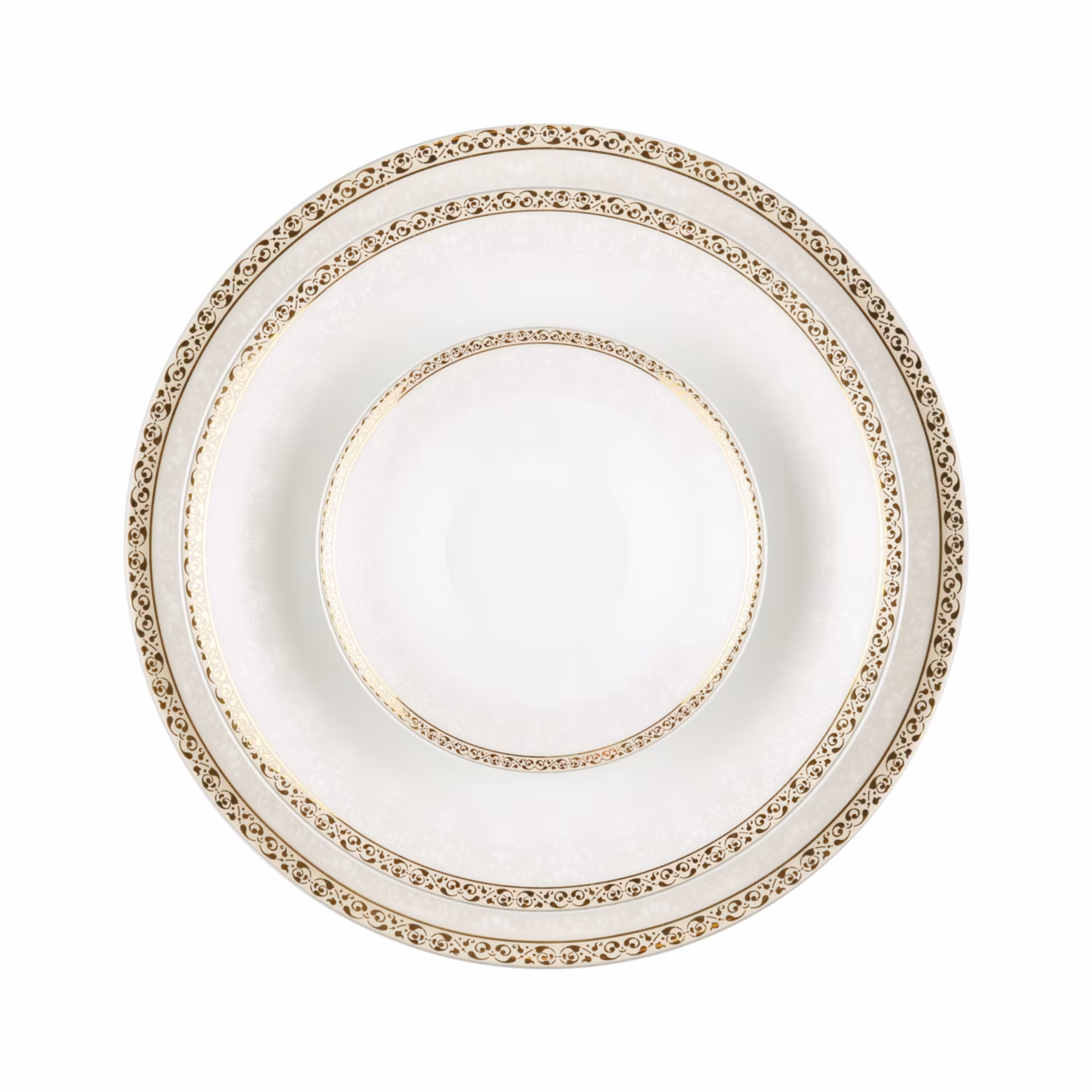 سرویس غذاخوری چینی زرین 6 نفره 35 پارچه رومینا طلایی درجه عالی