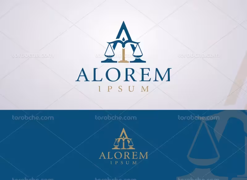 وکتور لوگو موسسه حقوقی | گرافیک با طعم تربچه