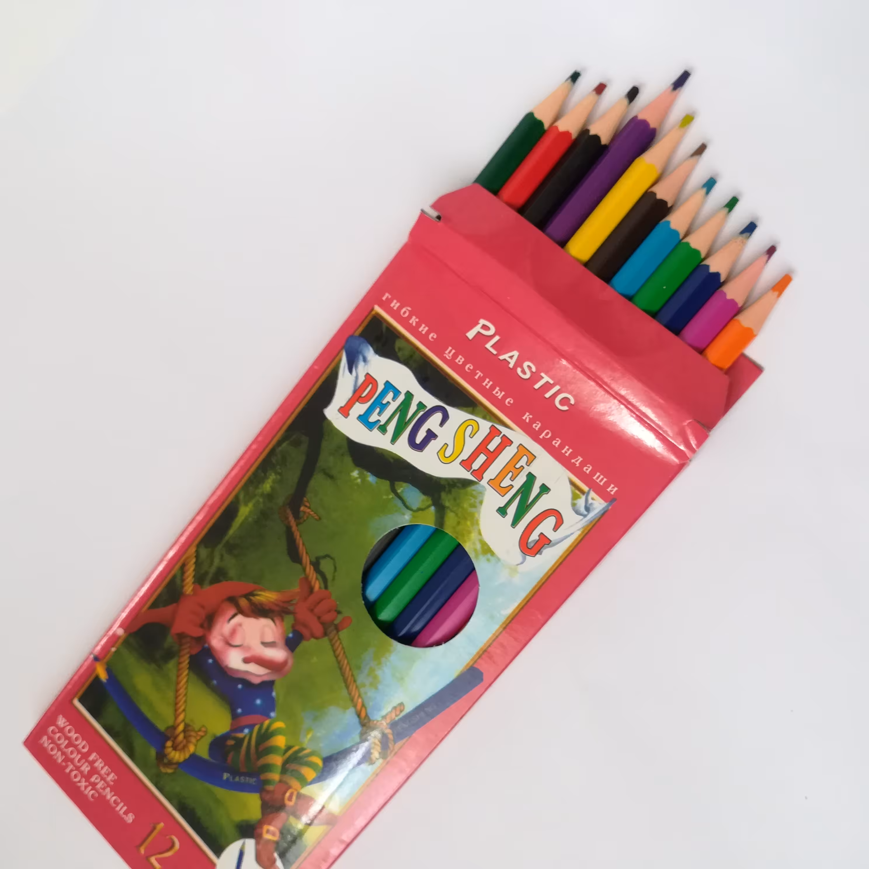 مداد رنگی 12 رنگ پلاستیکی