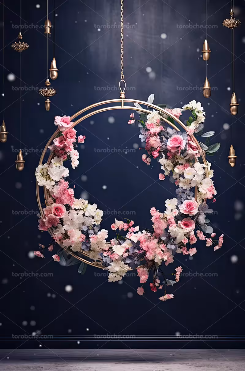 بک دراپ عکاسی با گل | گرافیک با طعم تربچه