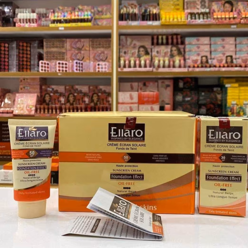 کرم ضد آفتاب کرم پودری الارو(رنگ بژ طبیعی )